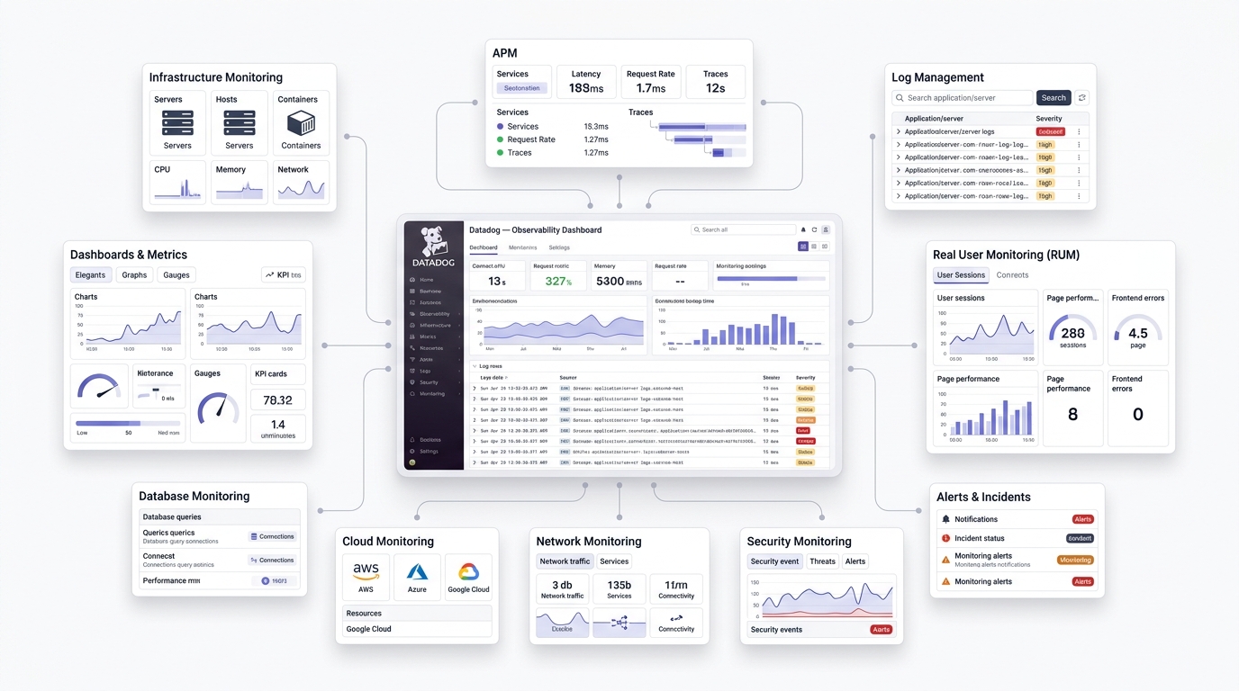 Datadog monitoring dashboard